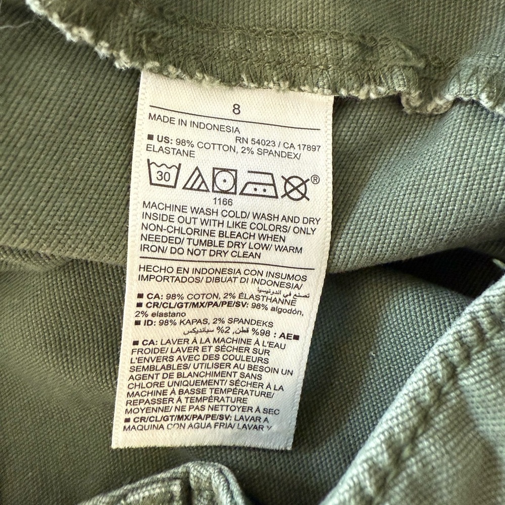 Old Navy Crop Chino High Rise Wide Leg Pants - Picture 6 of 6